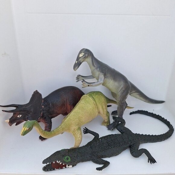 imperial Other - Imperial Dinosaur Alligator Triceratops Brontosaurus 1989 1985 Vintage Lot